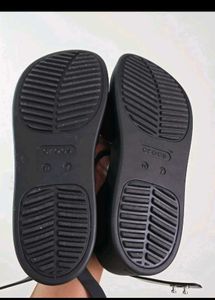Crocs Black Wedge Sandals