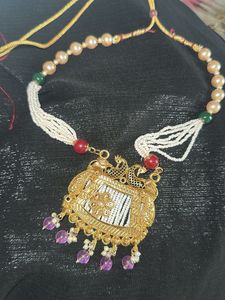 Elegant Gold Plated Peacock Necklace
