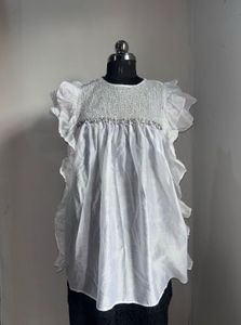 Elegant White Embellished Top