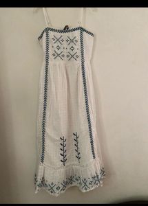 White Embroidered Maxi Dress