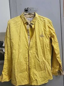 Yellow Dotted boy's Shirt