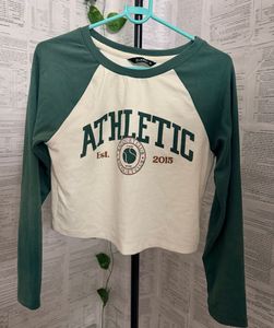 Athletic Cropped Long Sleeve Top (M)