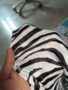 Zebra Print Cropped Shirt