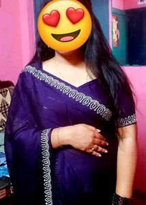 Purple fancy Saree with blouse