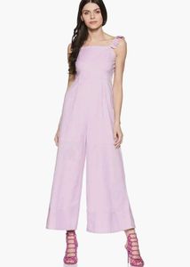 Lavender Jumpsuit with Tie Straps