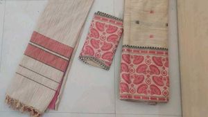 Assamese  Mekhla chadar with Blouse Piece