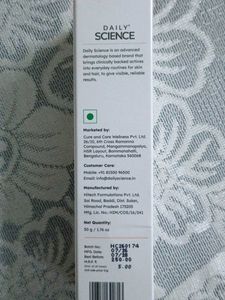 Daily Science Hyaluronic SPF 50 Sunscreen
