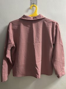Chic Rose Pink Button-Up Shirt