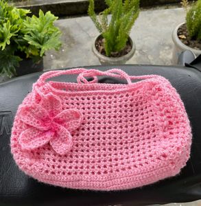 Crocheted Beach Tote Bag