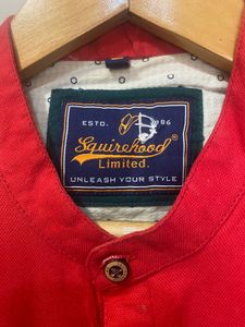 Men's Red Band Collar Shirt