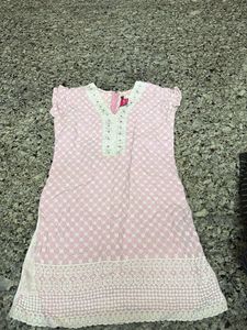 Pink Embroidered Kurta set