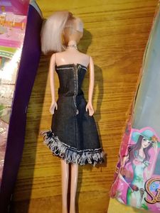 Cute Rubber Barbie Doll Set