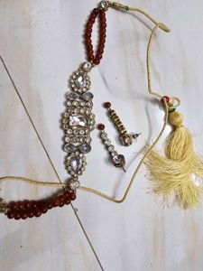 Designer Kundan &amp; Pearl necklace