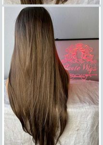 Brown Wig with Bangs