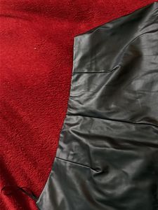 Chic Black Faux Leather Mini Skirt