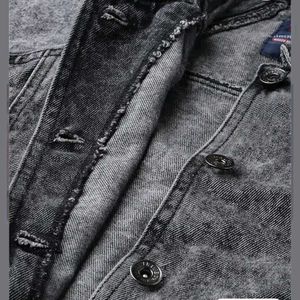 Roadster Grey Washed Denim Jacket