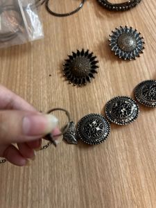 Oxidised Silver Ethnic Jewellery Set