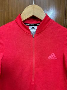 🆕Adidas Cycling Jersey - Vibrant Coral Red
