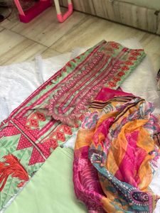 Unstitched Pakistani cotton lawn