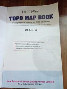 Icse 10 Topo Map Book