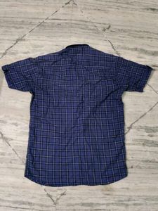 R-89 Blue Checkered Casual Shirt