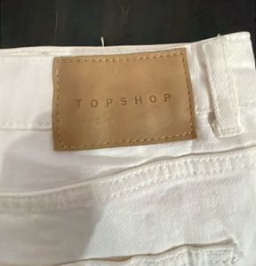 White Denim Cutoff Shorts