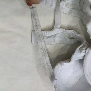 🪔 Elegant White Lace Bra