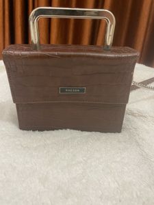 RHESON Croc Embossed Top Handle Bag