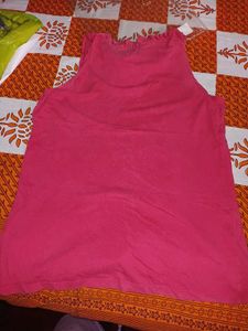 Ruffled Pink Tank Top