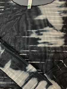 Mesh Tie-Dye Long Sleeve Top