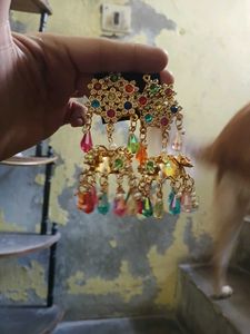 Boho Multi-Color Jhumka Earrings