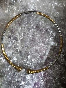Elegant Two-Tone Bangle
