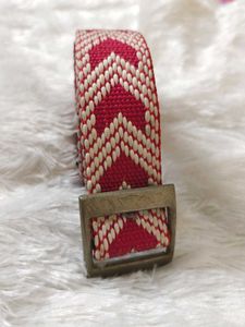 Woven Chevron Belt