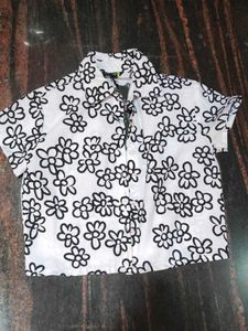 Stylish Floral Print Short Sleeve Shirt