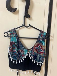 Black Multicolor Kodi Navratri Blouse