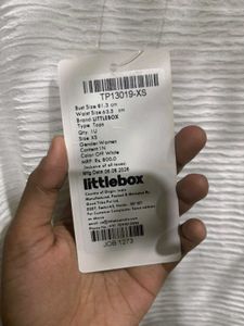 Littlebox Off White Textured Top - XS