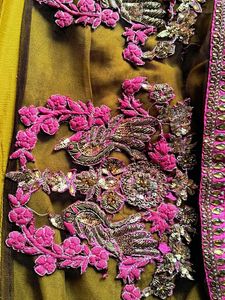 Elegant mustard Saree with Intricate Border