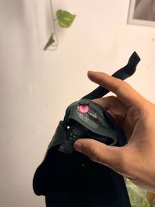 Nike Black Baseball Cap with Pink Swoosh