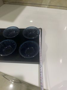 6-Piece Glass Serving Bowls Set with Tray