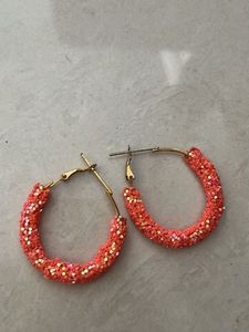 Sparkly Hoop Earrings