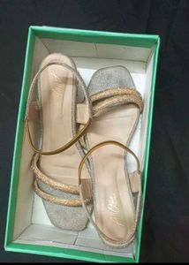 Sparkly Heels with Unique Clear Heel