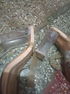 Stylish Clear Strap Heels