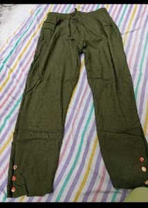 Olive Green Palazzo Pants