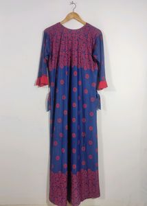 Navy Blue Printed Dress (Women)