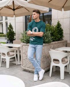 SHEIN Green Graphic T-Shirt (RH)