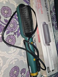 Temperature Control Hair Straightener Comb