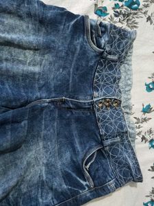 Stylish Blue Acid Wash Jeans