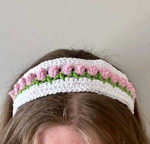 Crocheted Flower Hairband
