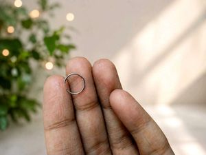 Simple Silver Hoop Earring/Nose Ring🥰❤️
