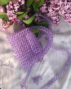Lavender Beaded Bag